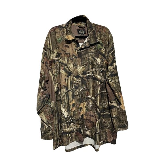 Redhead Men's Heavy Camo Button Down Long Sleeve Shirt  3XL - Picture 2 of 5